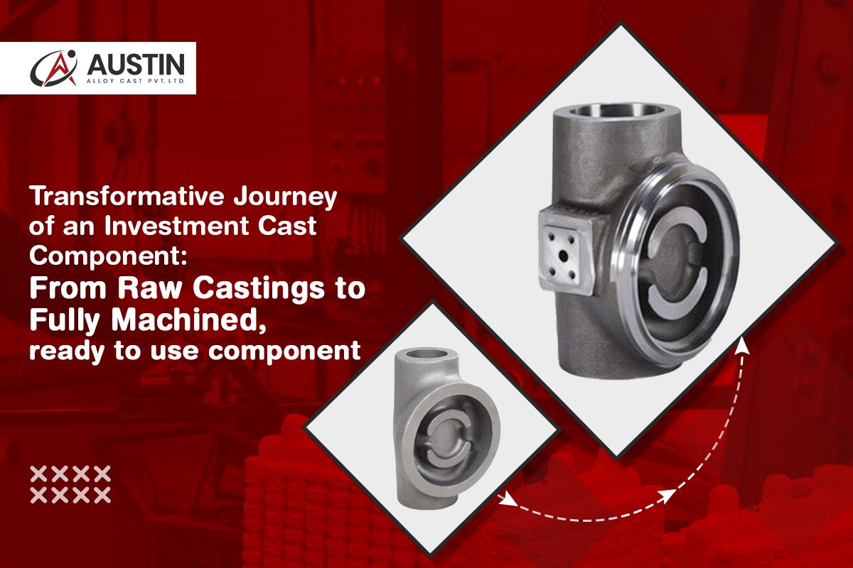 Transformative Journey of an Investment Cast Component: From Raw Castings to Fully Machined, ready to use component.